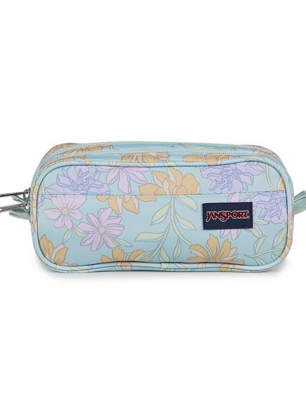 JANSPORT Large Accesssory Pouch Faded Floral Fresh Mint One Size